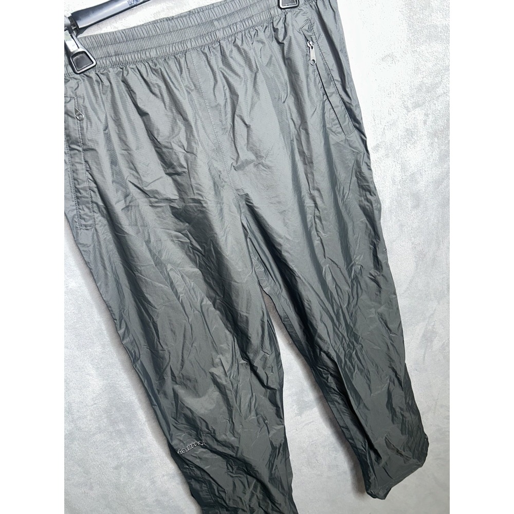 Marmot Pants Men Medium Black Solid PreCip Waterproof Rain Hiking Ankle Zip M